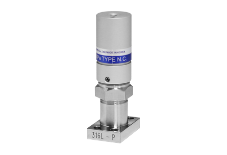 IGS 공압 다이아프램 밸브 (NC)<br><font size =2>IGS Pneumatic Diaphragm Valves (Normal Close)</font>