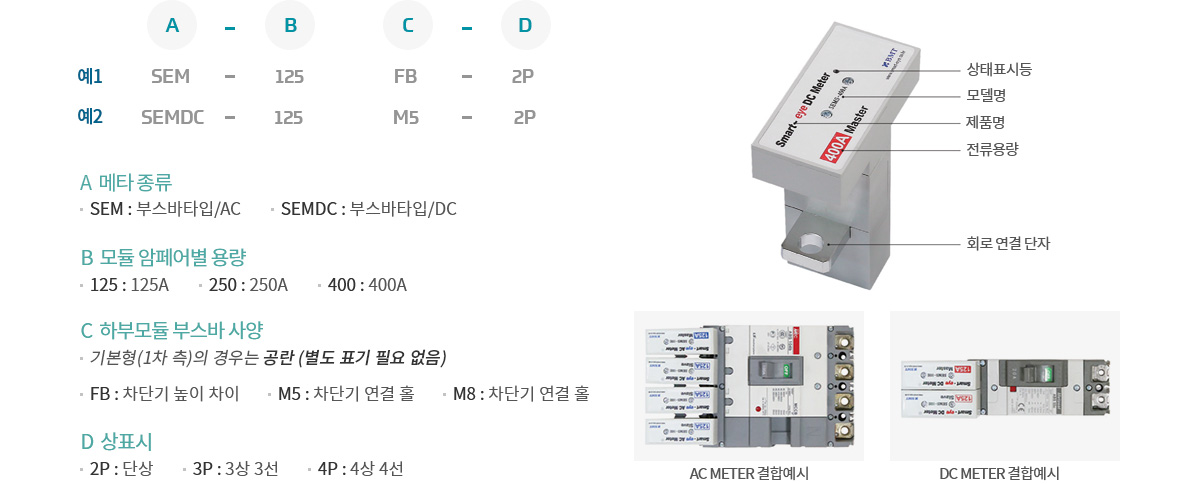 스마트아이 모델명에 관한 내용으로 모델명 설명 참조